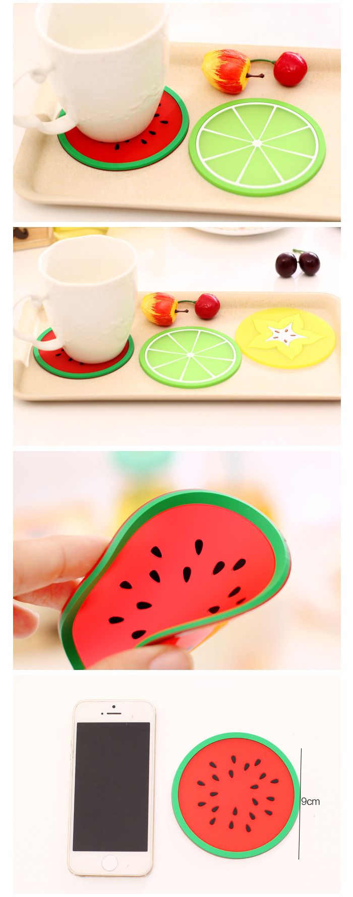 硅膠杯墊,水果杯墊,果凍色隔熱墊 硅膠杯墊,水果杯墊,果凍色隔熱墊